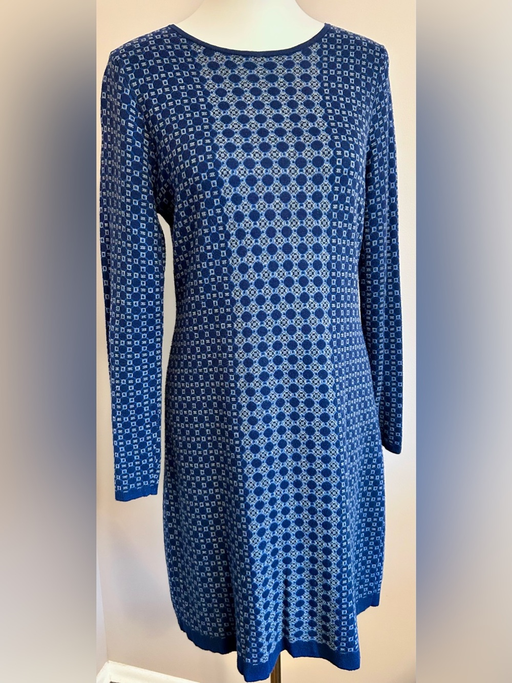 Cynthia Rowley Geometric Sweater Dress